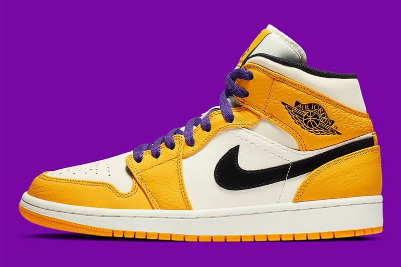 Air Jordan 1 Mid 全新「Lakers」配色