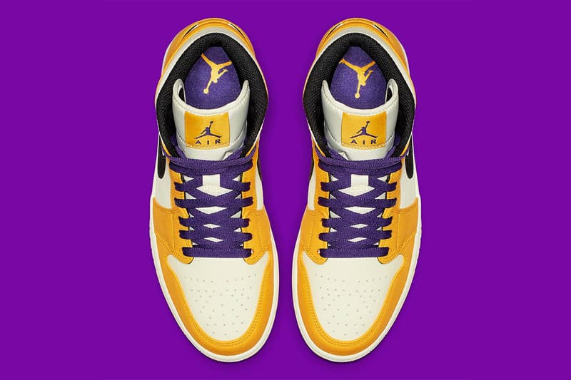 Air Jordan 1 Mid 全新「Lakers」配色