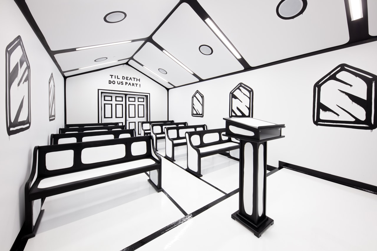 Joshua Vides 於拉斯維加斯打造「二次元」婚禮教堂