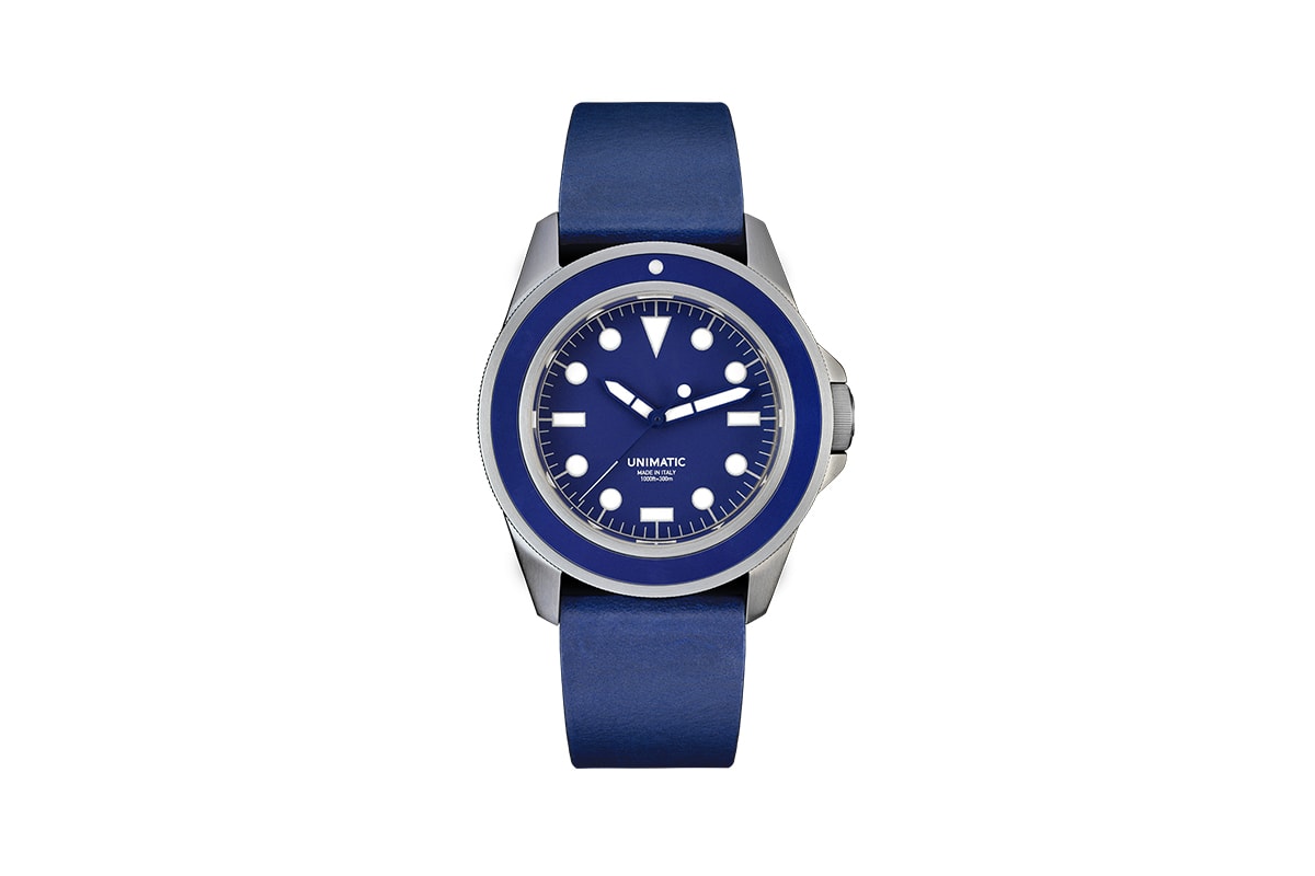MR PORTER 獨佔 Unimatic 藍調 Modello Uno 腕錶