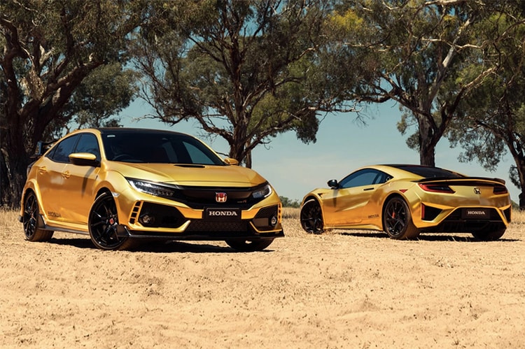 Honda 打造 NSX & Civic Type R 全金色調 50 週年別注車型