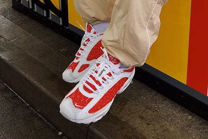 Supreme x Nike 全新聯名 Air Max Tailwind 4 紅色版本曝光