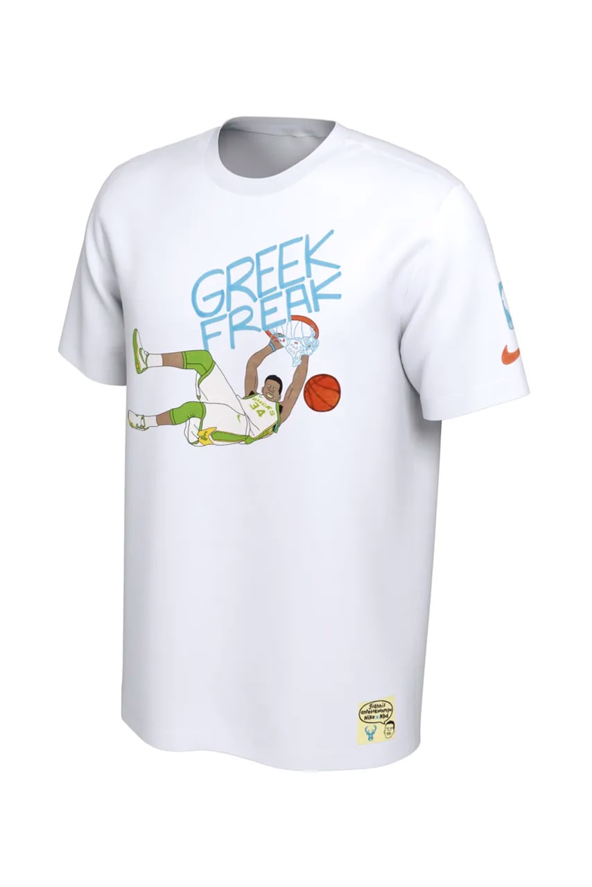 Nike 攜手藝術家 Gangster Doodles 為 NBA 球星打造專屬限定 T-Shirt