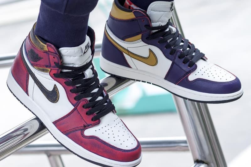 Nike SB x Air Jordan 1「Lakers」最新上腳預覽