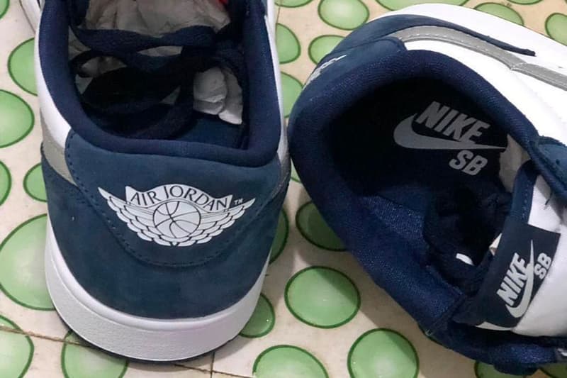 Nike SB x Air Jordan 1 Low 全新「Midnight Navy」配色諜照釋出