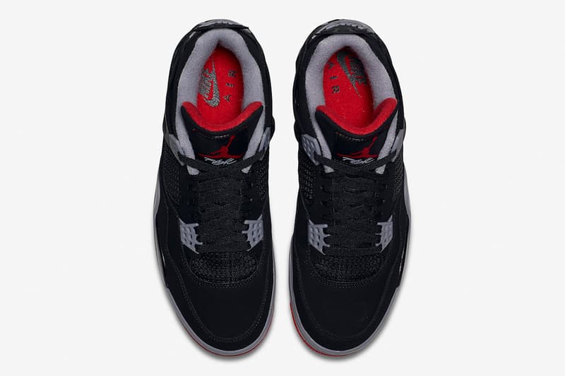 Air Jordan 4「Bred」2019 年復刻版本官方圖輯公佈