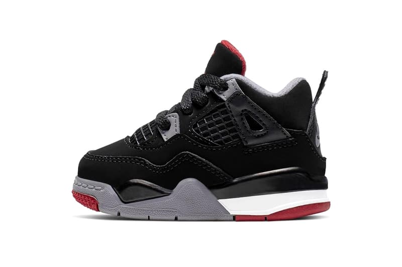 Air Jordan 4 Retro「Bred」全新 TD 童鞋版本曝光