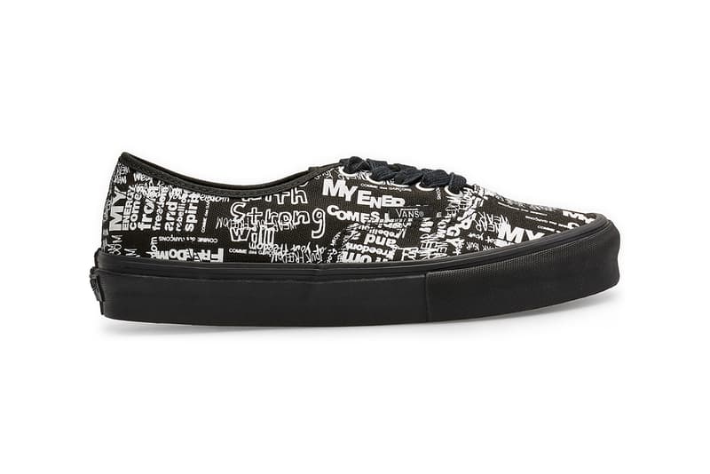 COMME des GARÇONS CDG x Vans 全新聯名 Authentic 鞋款上架