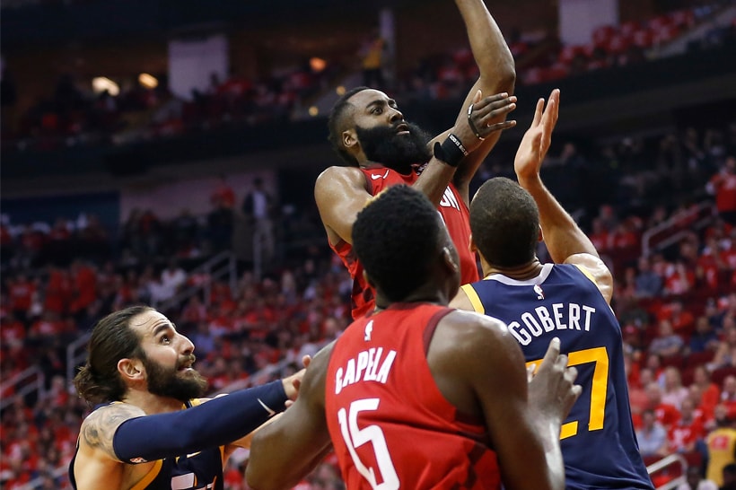 NBA 季後賽 2019 − James Harden 上演「大三元」領軍 Rockets 二連勝 Jazz