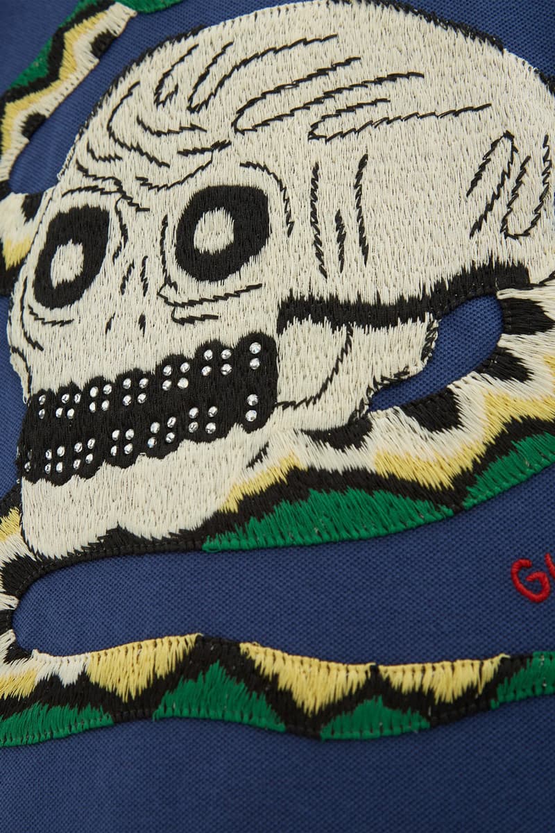 Gucci 全新 Skull and Snake-Appliqué 長袖 Polo 衫上架