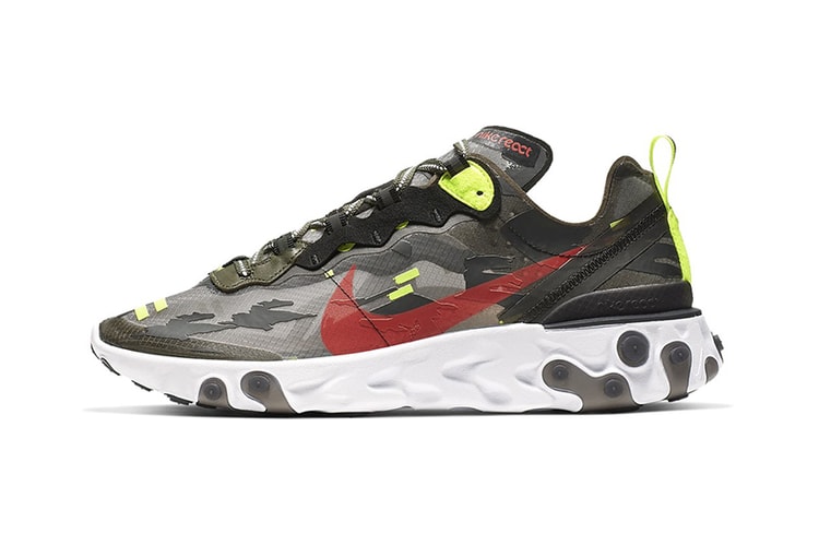Nike React Element 87 全新「虎紋迷彩」配色即将上架