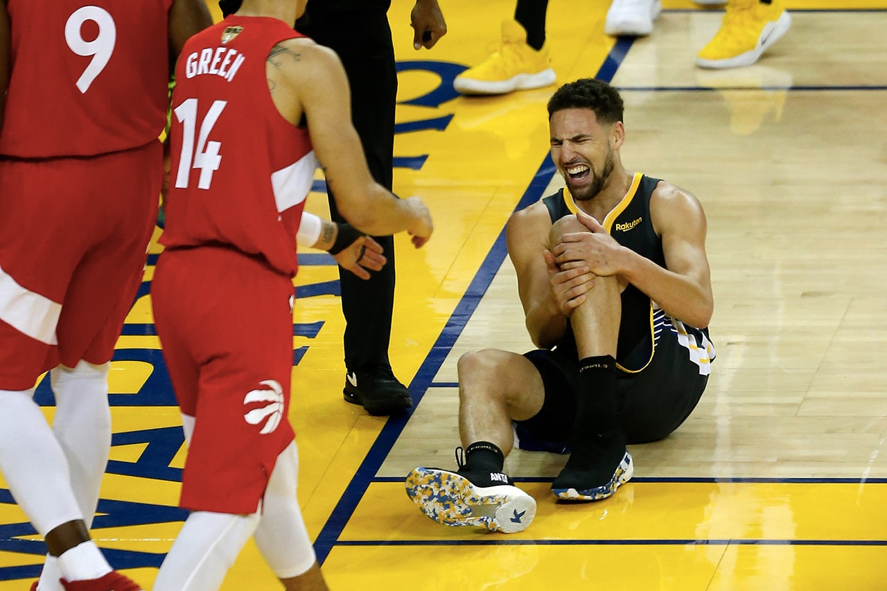NBA 季後賽 2019 − Klay Thompson 左膝傷勢確認為十字韌帶撕裂，需休養八個月以上