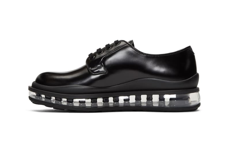 Prada 全新透明氣墊 Derby Shoe 上架