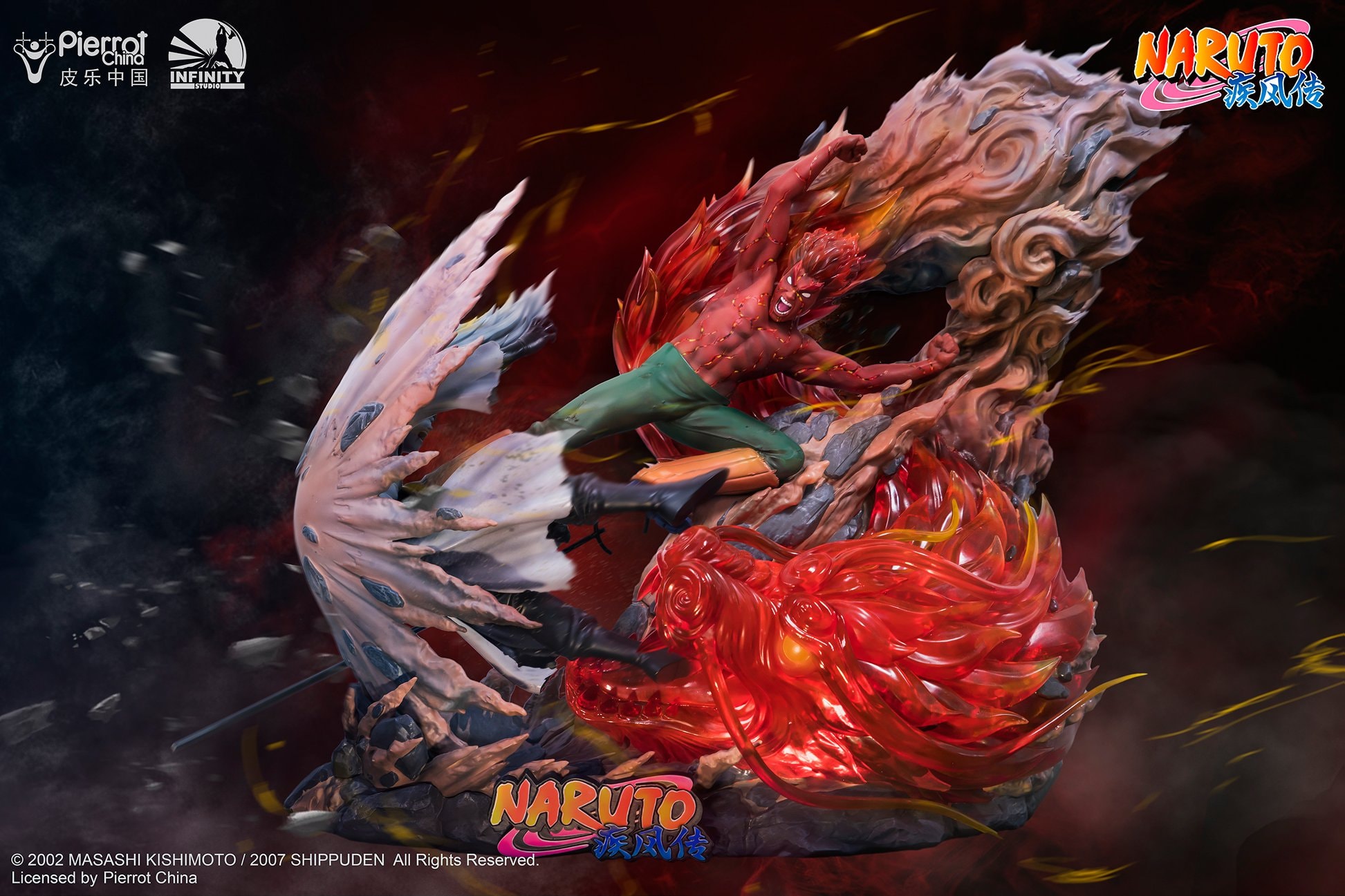 Infinity Studio 打造 Naruto「凱 Vs. 宇智波斑」經典打鬥雕像