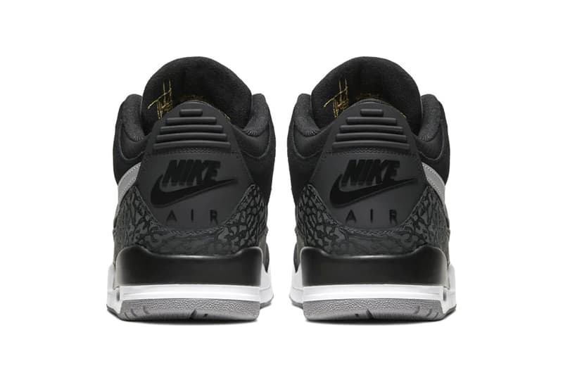 Air Jordan 3 Tinker「Black/Cement Grey」上架時間公佈