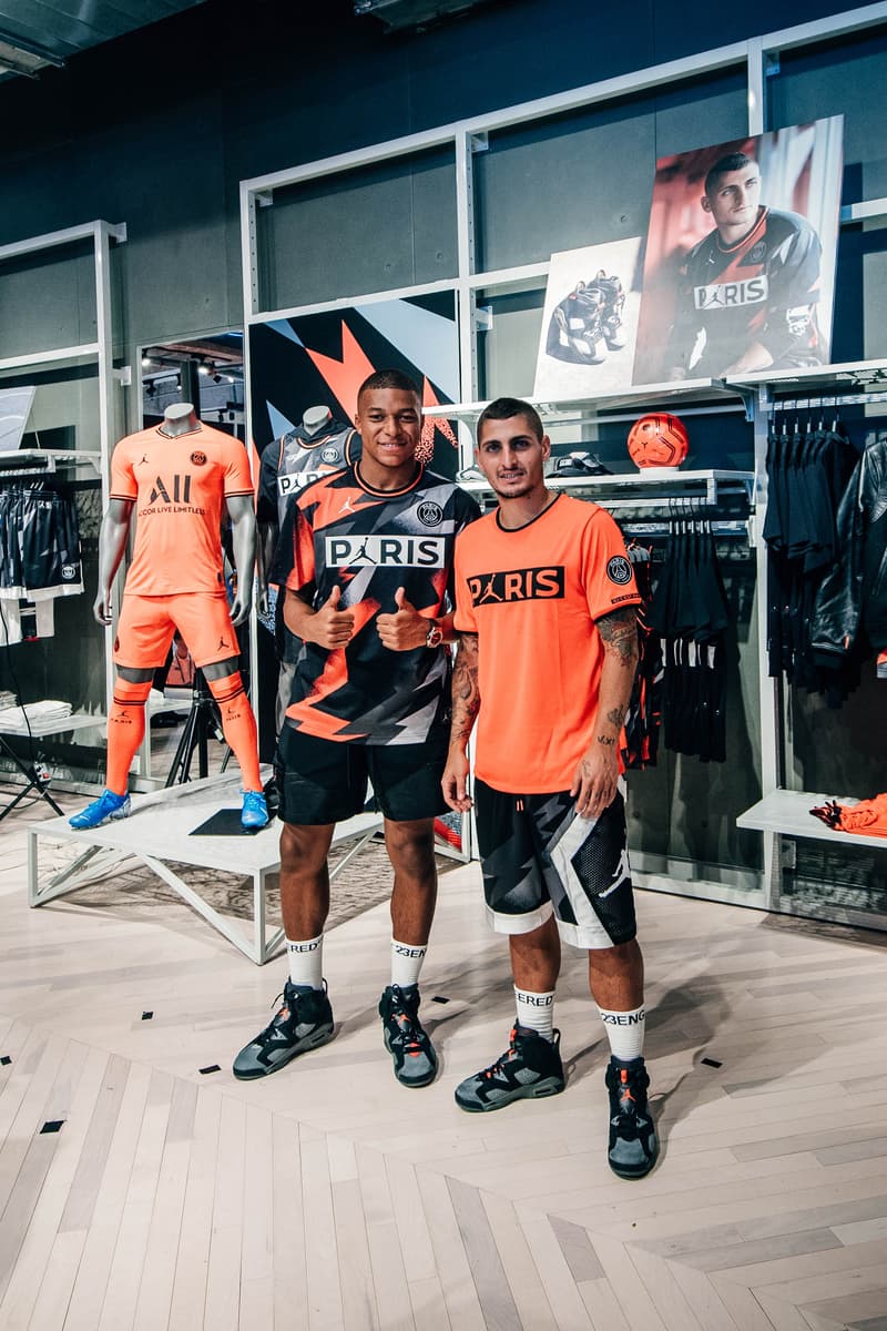 PSG 球員 Kylian Mbappe & Marco Verratti 空降深圳 Jordan Brand 旗艦店