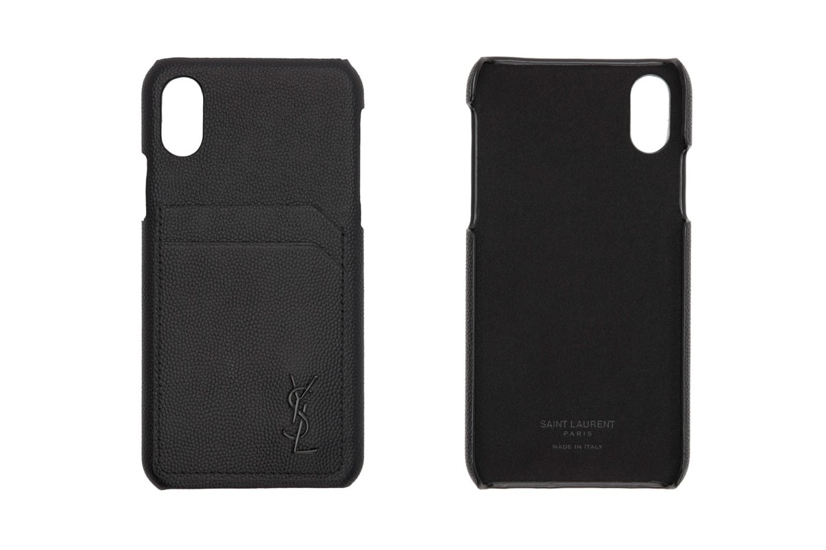 Saint Laurent 推出全新黑色牛皮 iPhone 保護殼