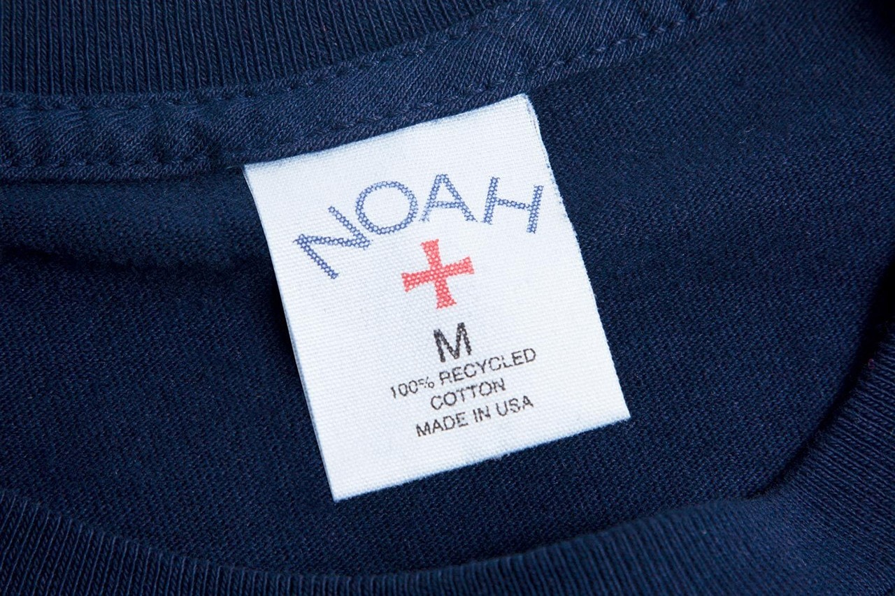 NOAH 推出全新 100% 再生棉面料 T-Shirt 系列