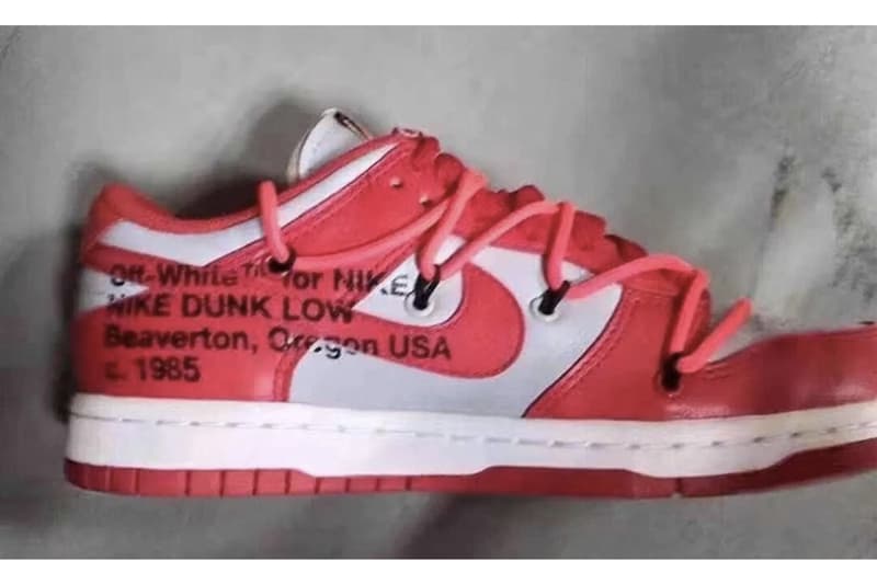 Off-White™ x Nike SB Dunk Low 最新配色「University Red」搶先曝光