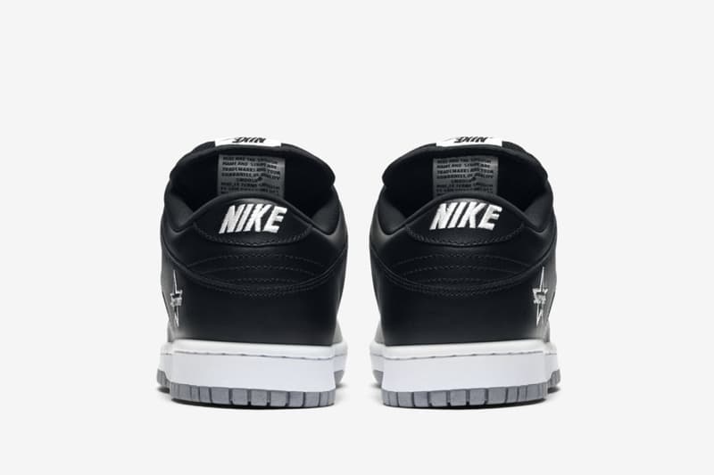 Supreme x Nike SB Dunk Low 最新聯乘配色「Black/Metallic Silver」搶先曝光