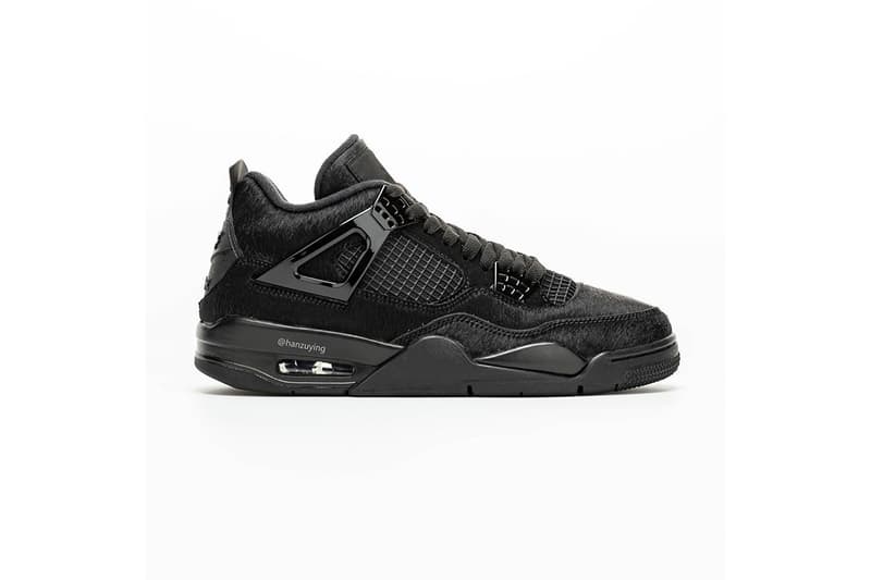 率先預覽 Air Jordan 4 全新牛毛皮面料「Black Cat」鞋款