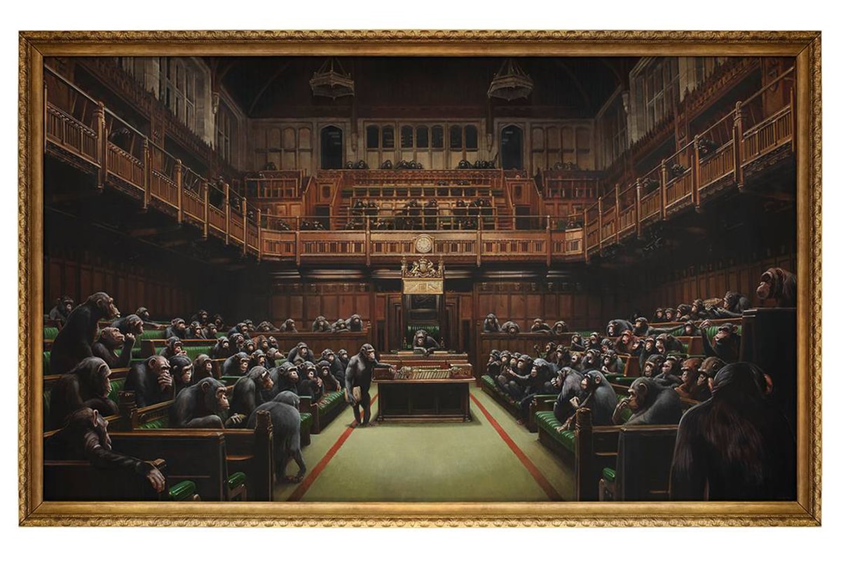 Banksy《Devolved Parliament》以 £988 萬英鎊售出