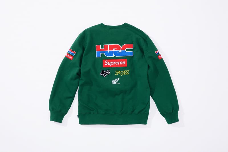 Supreme x Honda x Fox Racing 2019 秋冬聯乘系列正式發佈