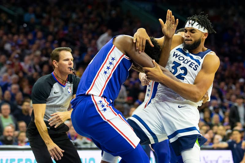 76ers、Timberwolves 球員 Joel Embiid 與 Karl-Anthony Towns 發生鬥毆