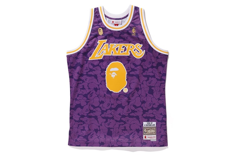 A BATHING APE® x Mitchell & Ness 全新聯乘 NBA 球衣系列發佈