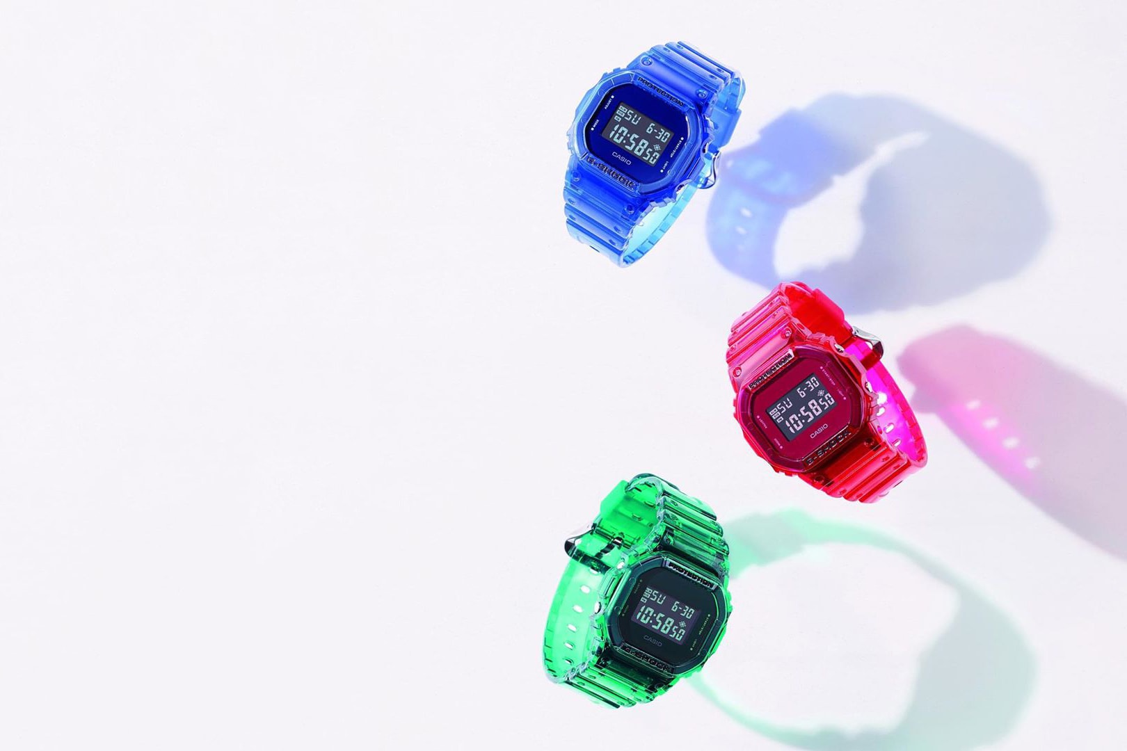 腕上紅藍綠－Casio G-Shock 全新「Color Skeleton」DW-5600 系列