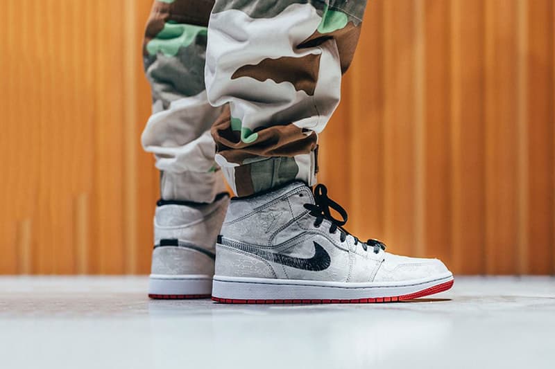 率先預覽 CLOT x Air Jordan 1 Mid「Fearless」上腳圖輯