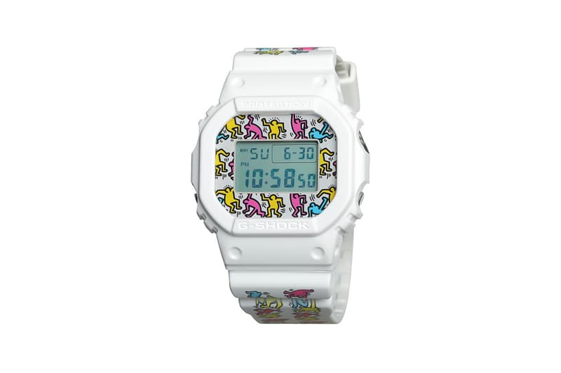 Keith Haring x G-SHOCK 別注塗鴉圖案 DW-5600 錶款