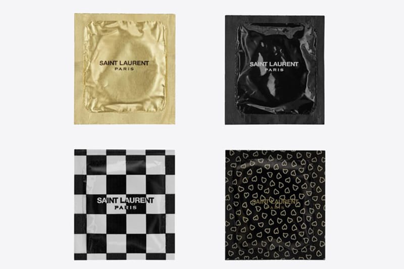 Saint Laurent 推出要價 €2 歐元之別注避孕套系列