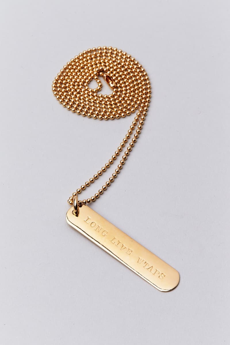 WTAPS 推出要價 $3,700 美元限量 18K 金項鍊