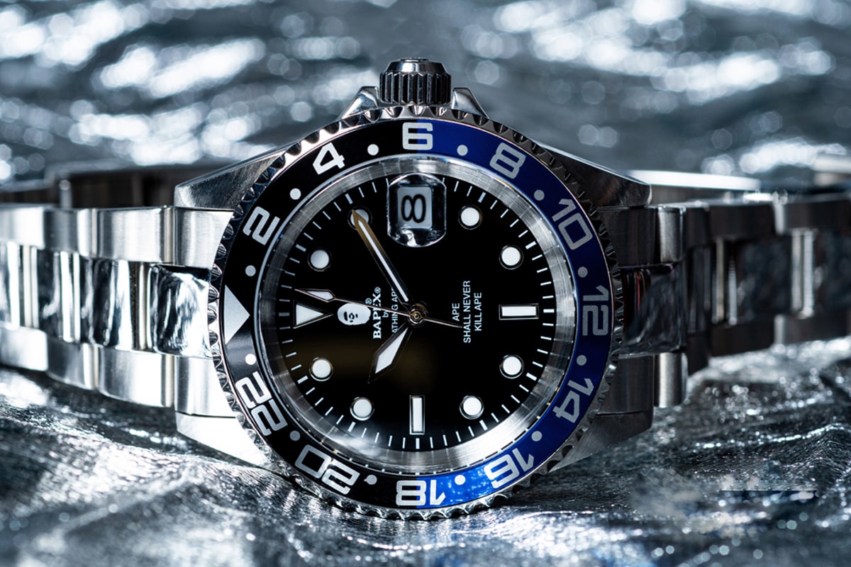 超人氣致敬 − A BATHING APE® 推出 BAPEX「藍黑」TYPE-2 手錶