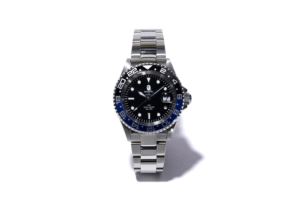 超人氣致敬 − A BATHING APE® 推出 BAPEX「藍黑」TYPE-2 手錶