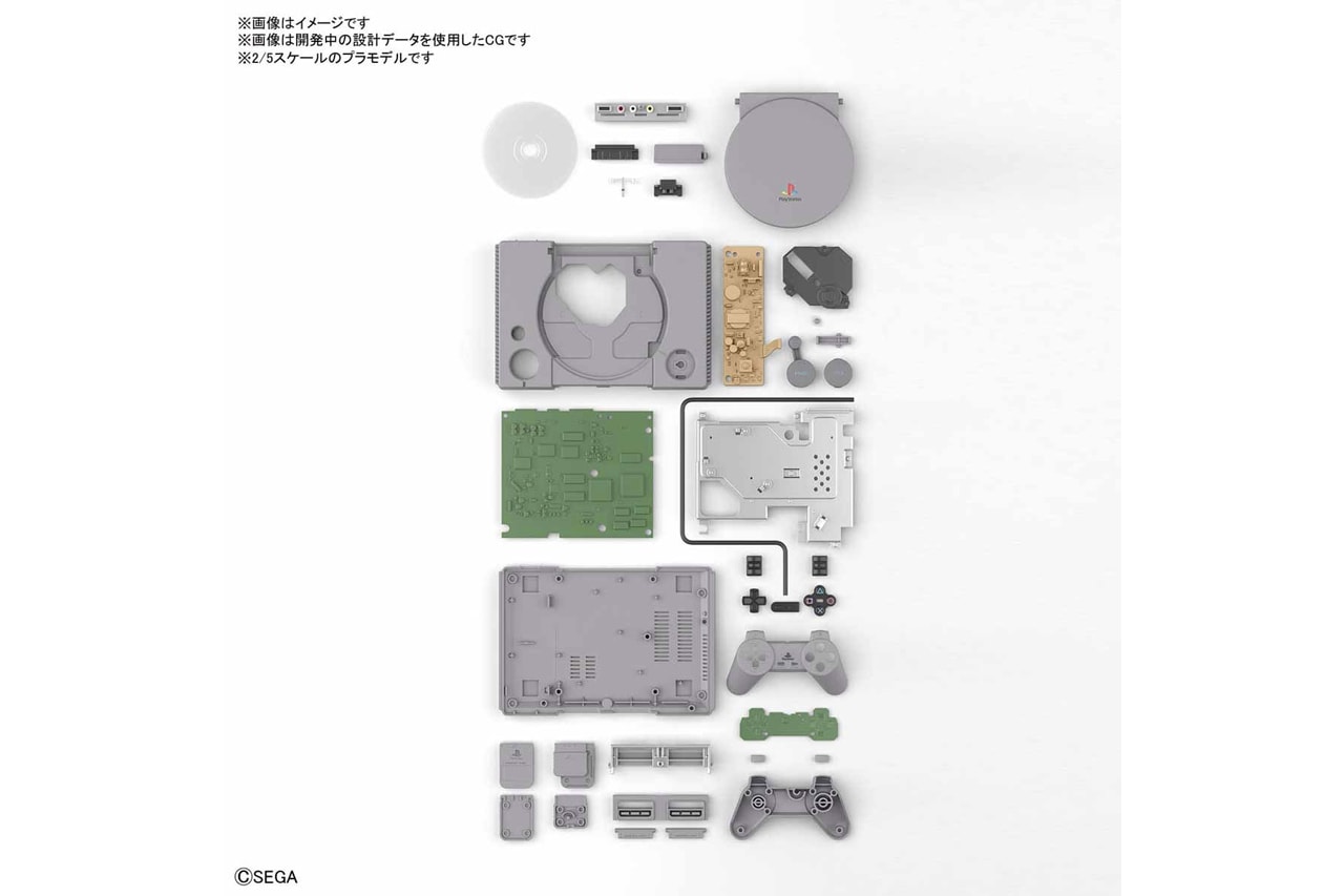 BANDAI 推出 2:5 比例 Sony 初代 PlayStation、Sega Saturn 復刻模型