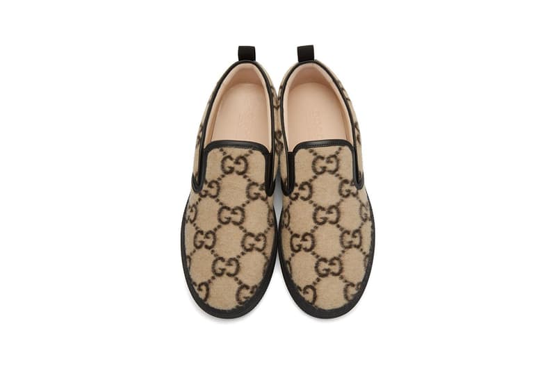 Gucci 標誌性圖樣羊毛鞋新登場