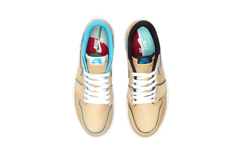 隱藏元素－Nike SB x Air Jordan 1 Low QS 推出「Desert Ore/Royal Blue」新配色
