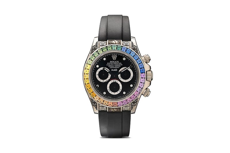 MAD Paris 打造全新 Rolex Daytona 彩虹藍寶石高級定製腕錶