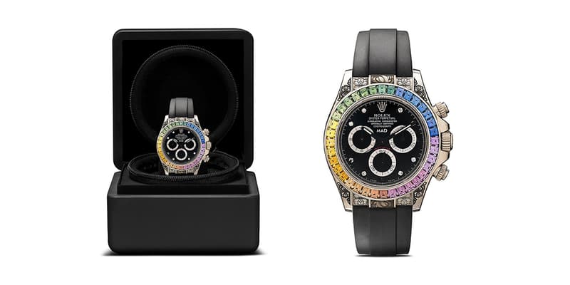 MAD Paris 打造全新 Rolex Daytona 彩虹藍寶石高級定製腕錶