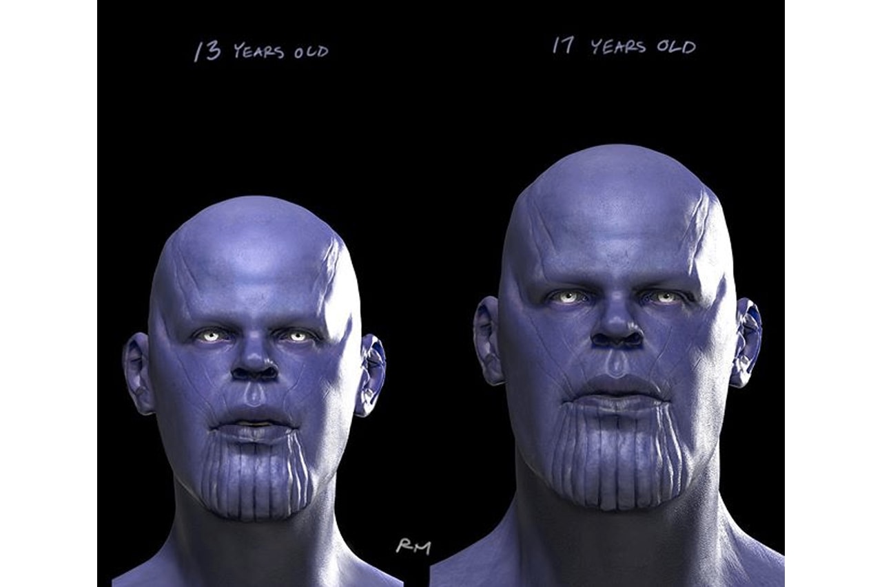 Marvel Studios 角色設計師公開 Thanos 年輕時期概念圖