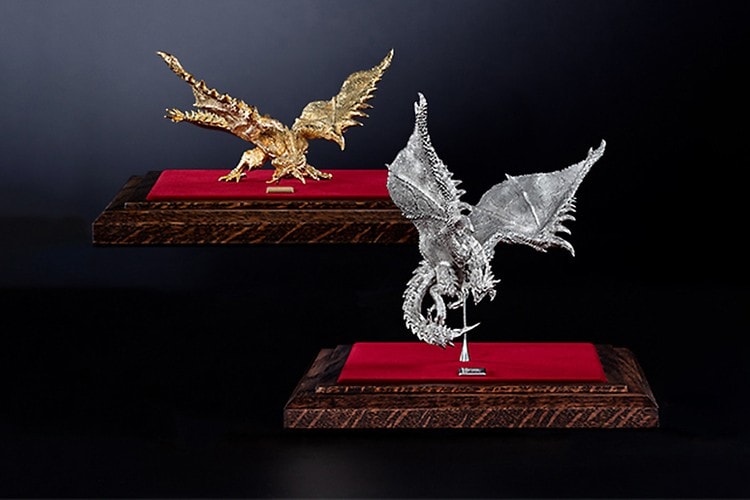 《Moster Hunter》推出要價 $81,500 美元奢華 24K 金和白金火龍模型