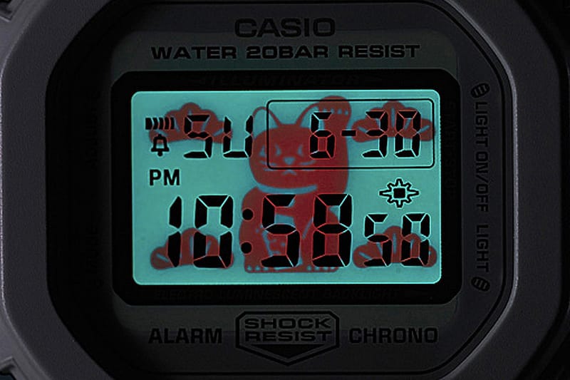 G-Shock 推出「招財貓」配色 DW-5600 手錶