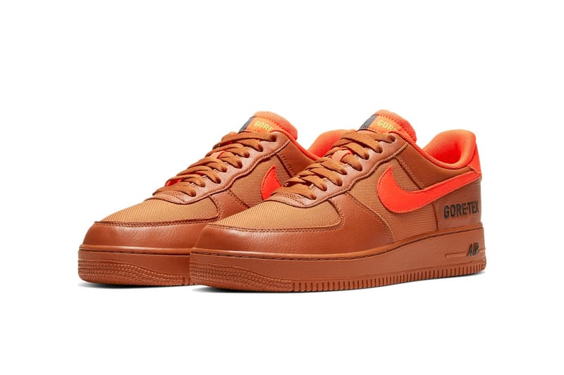 Nike Air Force 1 GORE-TEX 全新配色「Desert Orange」、「Obsidian」發佈