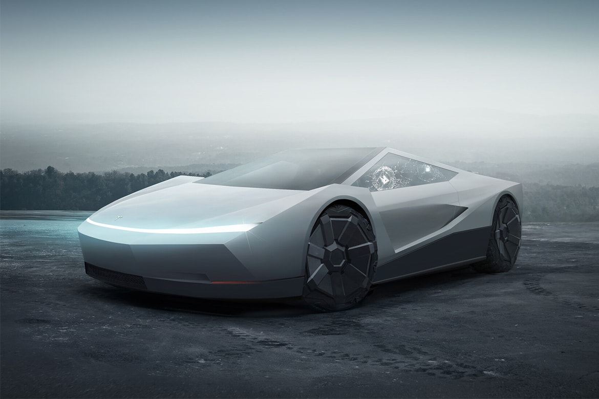網民打造 Cybertruck 主題 Tesla Roadster 概念車型