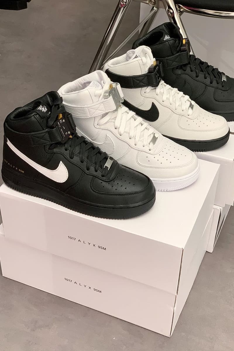 1017 ALYX 9SM x Nike Air Force 1 High 全新聯乘鞋款正式發佈