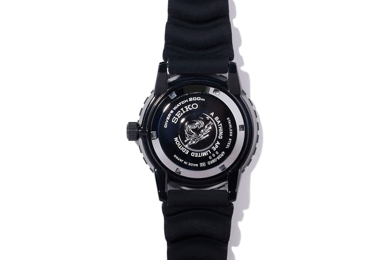 A BATHING APE® 再度聯手 Seiko 打造黑魂迷彩 Mechanical Divers 潛水腕錶