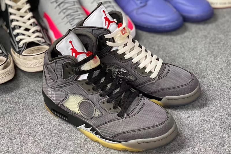 近賞 Off-White™ x Air Jordan 5 聯乘鞋款最新圖輯