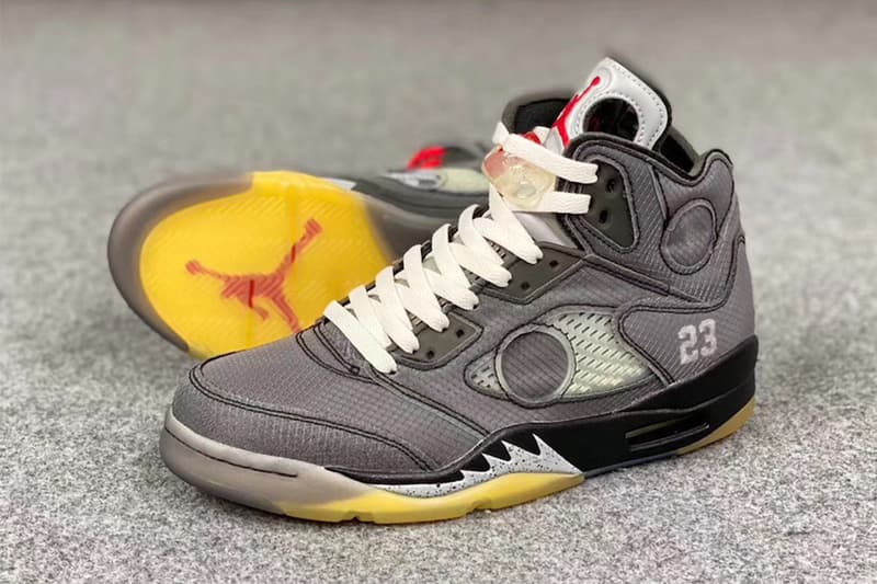 近賞 Off-White™ x Air Jordan 5 聯乘鞋款最新圖輯